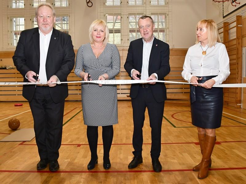 Kraj opravil tělocvičnu na litomyšlském gymnáziu