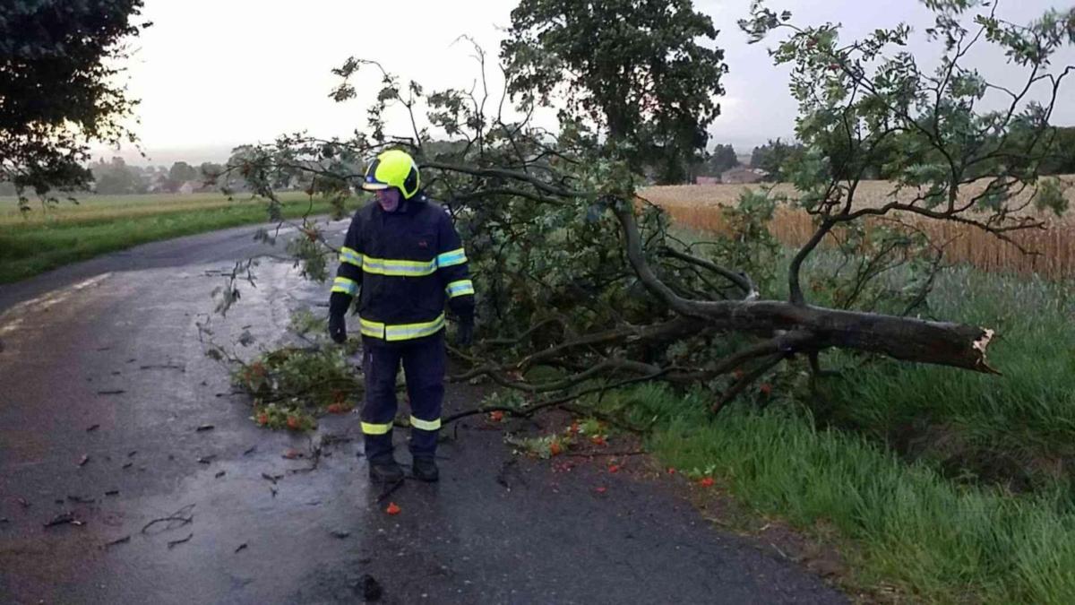 Varování meteorologů se naplnilo. Přes Pardubický kraj se v úterý ve večerních hodinách přehnala silná bouřka, která způsobila převážně pády stromů.