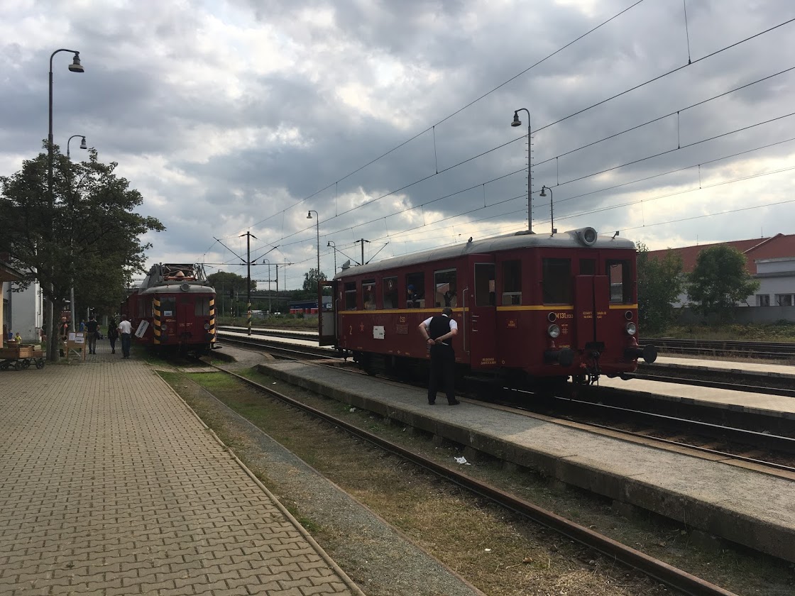 Museum v bývalé vodárně na žst. Rosice nad Labem. Pardubický spolek historie železniční dopravy