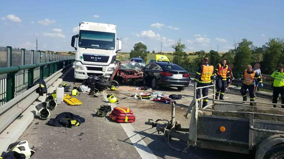 Dopravní nehoda obchvat Chrudim 26. července 2019