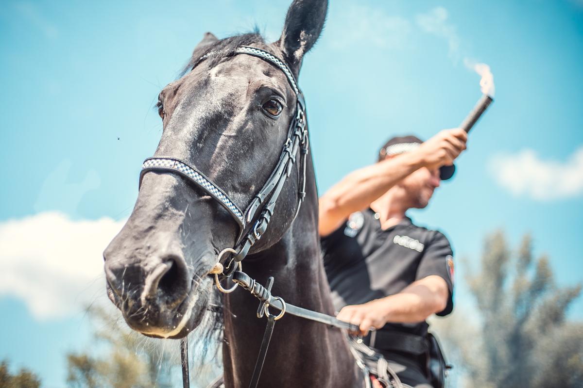 Se strážníky ve Sportovním parku Pardubice